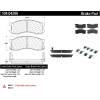 Posi Quiet Semi-Metallic Brake Pads with Hardware , Posi Quiet 104.04280