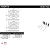 Posi Quiet Semi-Metallic Brake Pads with Hardware , Posi Quiet 104.04770