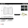 Posi Quiet Semi-Metallic Brake Pads with Hardware , Posi Quiet 104.05770