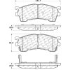 Posi Quiet Semi-Metallic Brake Pads with Hardware , Posi Quiet 104.06370