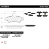 Posi Quiet Semi-Metallic Brake Pads with Hardware , Posi Quiet 104.06610