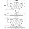 Posi Quiet Semi-Metallic Brake Pads with Hardware , Posi Quiet 104.07100