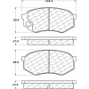 Posi Quiet Semi-Metallic Brake Pads with Hardware , Posi Quiet 104.07350