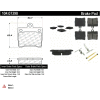Posi Quiet Semi-Metallic Brake Pads with Hardware , Posi Quiet 104.07390