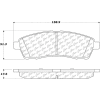 Posi Quiet Semi-Metallic Brake Pads with Hardware , Posi Quiet 104.07570