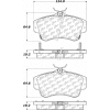 Posi Quiet Semi-Metallic Brake Pads with Hardware , Posi Quiet 104.08410