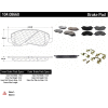 Posi Quiet Semi-Metallic Brake Pads with Hardware , Posi Quiet 104.08660