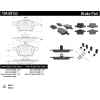 Posi Quiet Semi-Metallic Brake Pads with Hardware , Posi Quiet 104.09152
