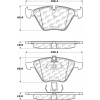 Posi Quiet Semi-Metallic Brake Pads with Hardware , Posi Quiet 104.09181