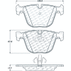 Posi Quiet Semi-Metallic Brake Pads with Hardware , Posi Quiet 104.09191