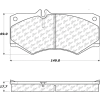 Posi Quiet Semi-Metallic Brake Pads , Posi Quiet 104.09270