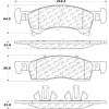 Posi Quiet Semi-Metallic Brake Pads with Hardware , Posi Quiet 104.09340
