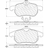 Posi Quiet Semi-Metallic Brake Pads with Hardware , Posi Quiet 104.09720