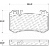 Posi Quiet Semi-Metallic Brake Pads , Posi Quiet 104.09840