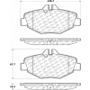 Posi Quiet Semi-Metallic Brake Pads with Hardware , Posi Quiet 104.09870