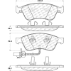 Posi Quiet Semi-Metallic Brake Pads with Hardware , Posi Quiet 104.10240