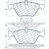 Posi Quiet Semi-Metallic Brake Pads with Hardware , Posi Quiet 104.10611