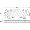 Posi Quiet Semi-Metallic Brake Pads with Hardware , Posi Quiet 104.10850