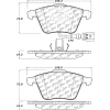 Posi Quiet Semi-Metallic Brake Pads with Hardware , Posi Quiet 104.11110