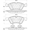 Posi Quiet Semi-Metallic Brake Pads with Hardware , Posi Quiet 104.11230
