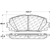 Posi Quiet Semi-Metallic Brake Pads with Hardware , Posi Quiet 104.11840