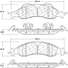 Posi Quiet Semi-Metallic Brake Pads with Hardware , Posi Quiet 104.12780