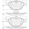 Posi Quiet Semi-Metallic Brake Pads , Posi Quiet 104.14090