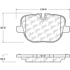 Posi Quiet Semi-Metallic Brake Pads with Hardware , Posi Quiet 104.14270