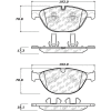 Posi Quiet Semi-Metallic Brake Pads with Hardware , Posi Quiet 104.14480