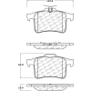 Posi Quiet Semi-Metallic Brake Pads with Hardware , Posi Quiet 104.14490