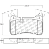 Posi Quiet Semi-Metallic Brake Pads , Posi Quiet 104.14500