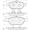 Posi Quiet Semi-Metallic Brake Pads with Hardware , Posi Quiet 104.15490