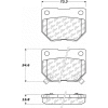 Posi Quiet Ceramic Brake Pads with Shims , Posi Quiet 105.04610