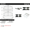 Posi Quiet Ceramic Brake Pads with Shims and Hardware , Posi Quiet 105.05270