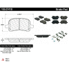 Posi Quiet Ceramic Brake Pads with Shims and Hardware , Posi Quiet 105.07410