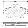 Posi Quiet Ceramic Brake Pads with Shims , Posi Quiet 105.08370