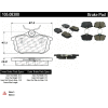 Posi Quiet Ceramic Brake Pads with Shims , Posi Quiet 105.08380