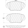 Posi Quiet Ceramic Brake Pads with Shims and Hardware , Posi Quiet 105.08620
