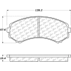 Posi Quiet Ceramic Brake Pads with Shims and Hardware , Posi Quiet 105.08670