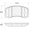 Posi Quiet Ceramic Brake Pads with Shims and Hardware , Posi Quiet 105.09040