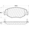Posi Quiet Ceramic Brake Pads with Shims , Posi Quiet 105.09100