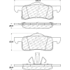 Posi Quiet Ceramic Brake Pads with Shims and Hardware , Posi Quiet 105.09350