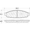Posi Quiet Ceramic Brake Pads with Shims and Hardware , Posi Quiet 105.09530