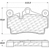 Posi Quiet Ceramic Brake Pads with Shims and Hardware , Posi Quiet 105.09780