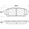 Posi Quiet Ceramic Brake Pads with Shims and Hardware , Posi Quiet 105.10040