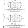 Posi Quiet Ceramic Brake Pads with Shims and Hardware , Posi Quiet 105.10470
