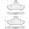 Posi Quiet Ceramic Brake Pads with Shims , Posi Quiet 105.10481