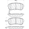 Posi Quiet Ceramic Brake Pads with Shims and Hardware , Posi Quiet 105.11570