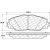 Posi Quiet Ceramic Brake Pads with Shims and Hardware , Posi Quiet 105.12110