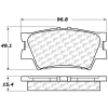 Posi Quiet Ceramic Brake Pads with Shims and Hardware , Posi Quiet 105.12120